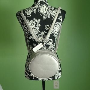 BCBG SILVER HADLEY CONVERTIBLE SATCHEL